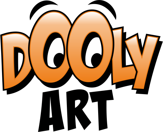 DoolyArt blinking eyes logo