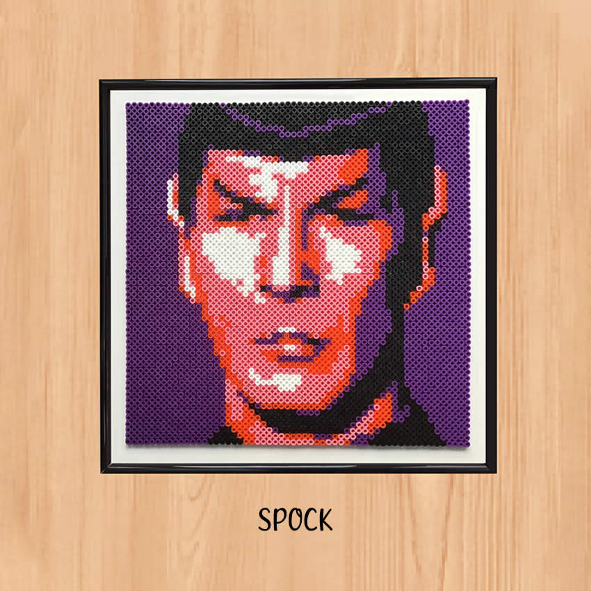 Hama Bead Artwork of Spock