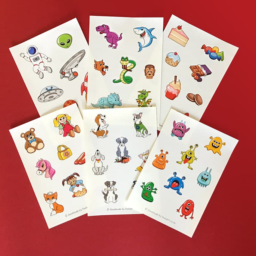 More stickers available in my mini notebook & sticker packs.