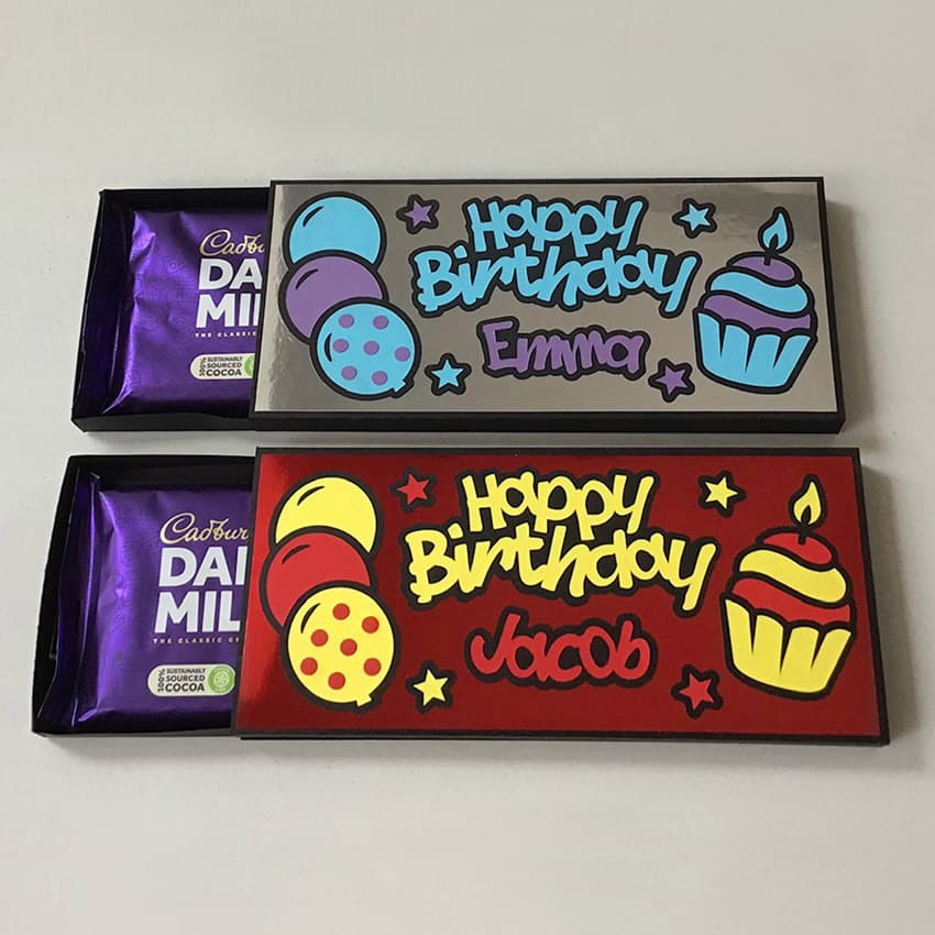 Personalised Chocolate Gift Boxes, Cadburys Letterbox Present, Custom Birthday Gift Box