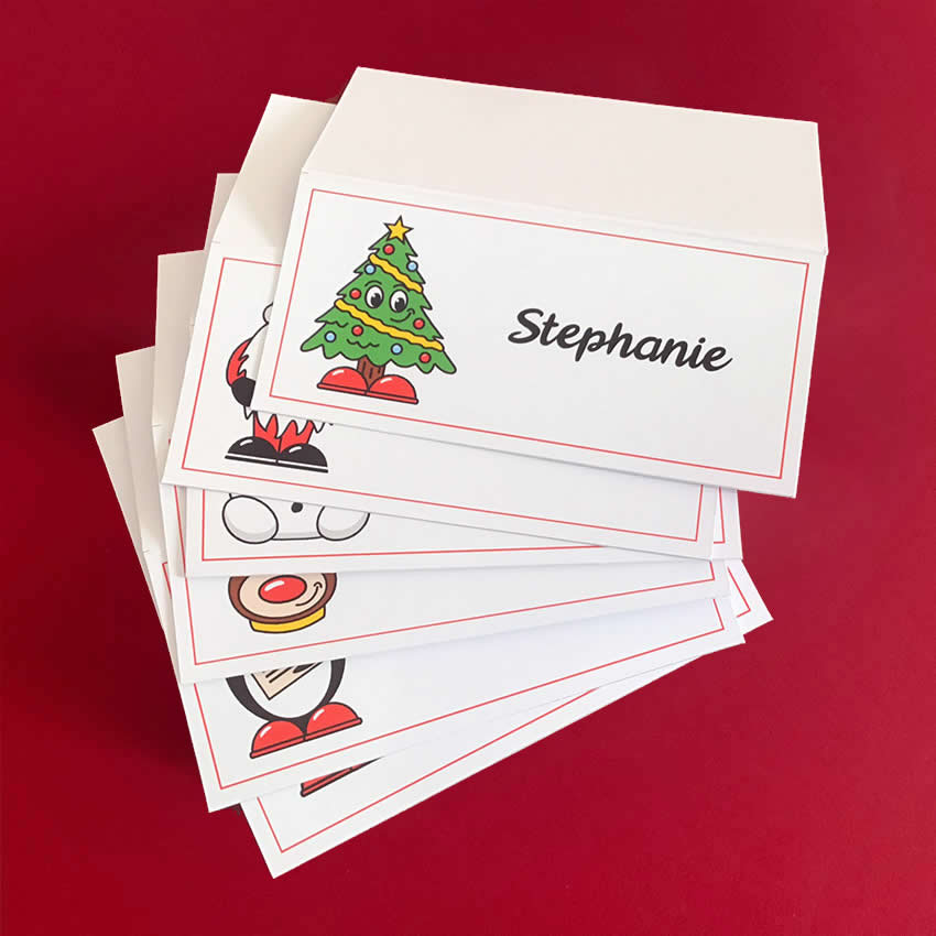 Personalised Christmas place cards / Table Names / Christmas Table Decorations / Christmas Name Cards / Guest Table Settings