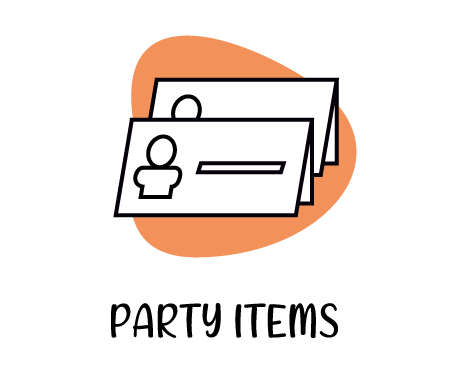 Link to my handmade party items section