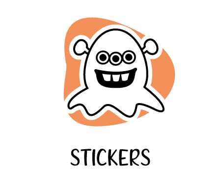 Link to my handmade stickers section